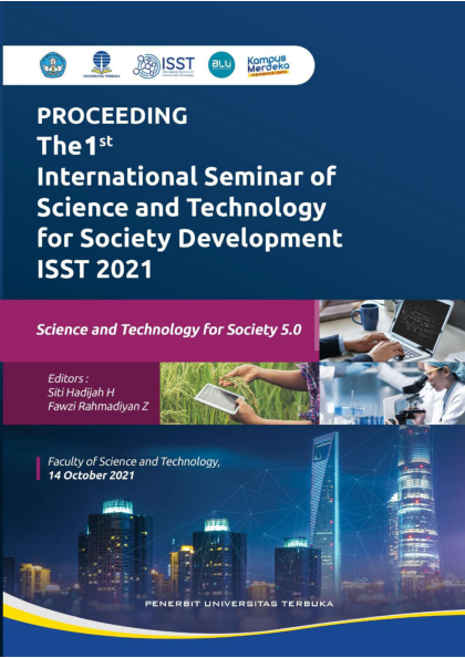                     View Vol. 1 (2021): The 1st International Seminar of Science and Technology, Science and Technology for Society 5.0
                